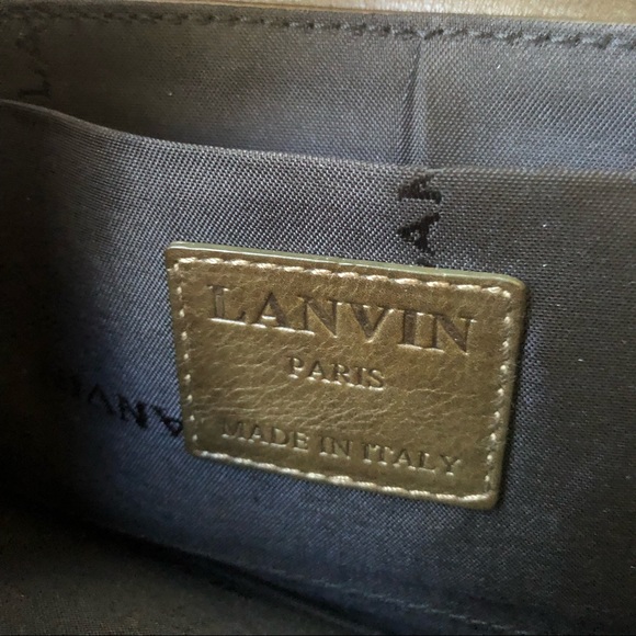Lanvin leather shoulder clutch bag - Picture 10 of 15